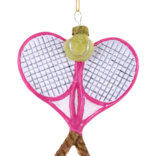 Cody Foster & Co Pink Tennis Rackets Ornament