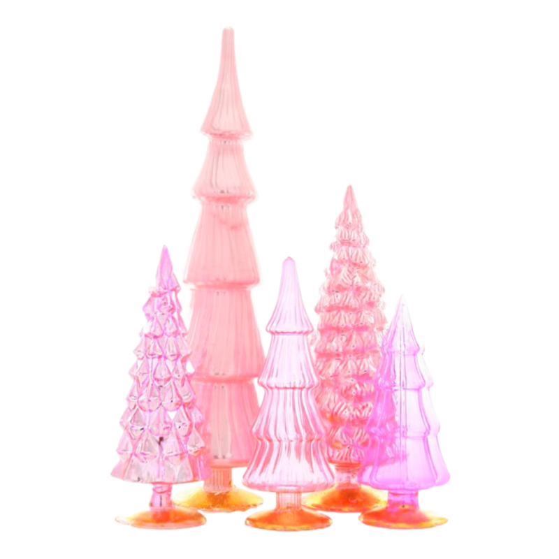 Cody Foster & Co Pink Hue Trees Set of 5