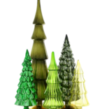 Cody Foster & Co Green Hue Trees Set of 5
