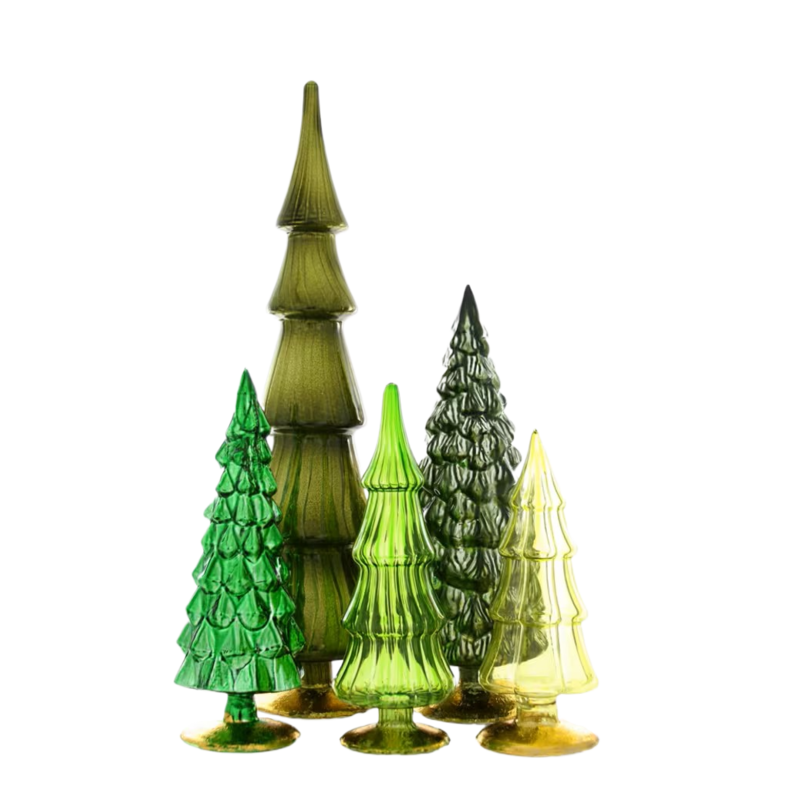 Cody Foster & Co Green Hue Trees Set of 5
