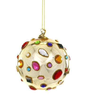 Cody Foster & Co Gold Glittering Magpie Bauble Ornament