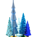 Cody Foster & Co Blue Hue Trees Set of 5