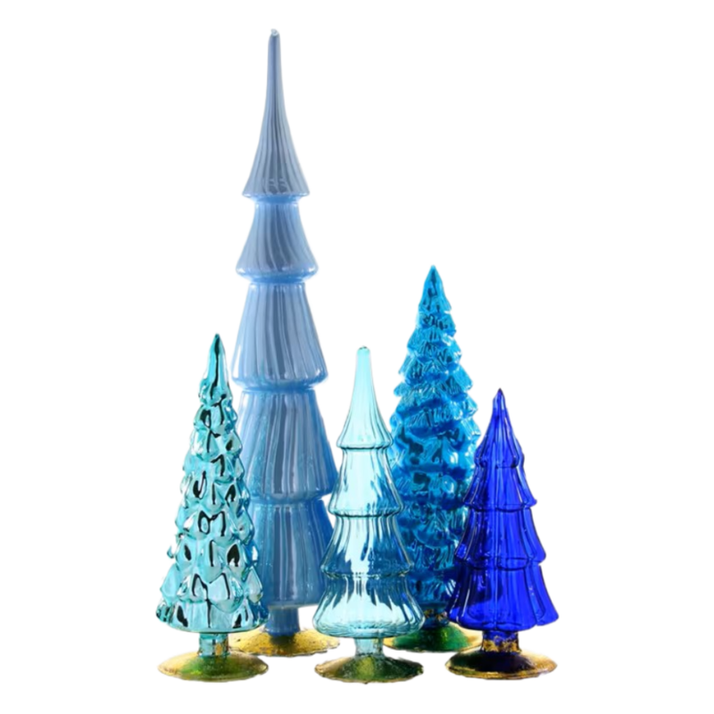 Cody Foster & Co Blue Hue Trees Set of 5