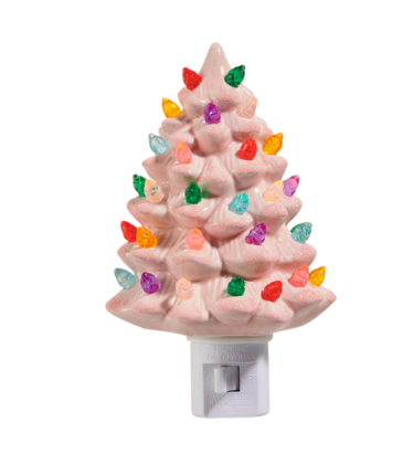 Raz Imports Vintage Tree Night Light - Pink