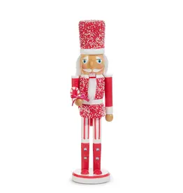 Raz Imports 15.75" Red Glittered Nutcracker