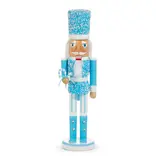 Raz Imports 15.75" Blue Glittered Nutcracker