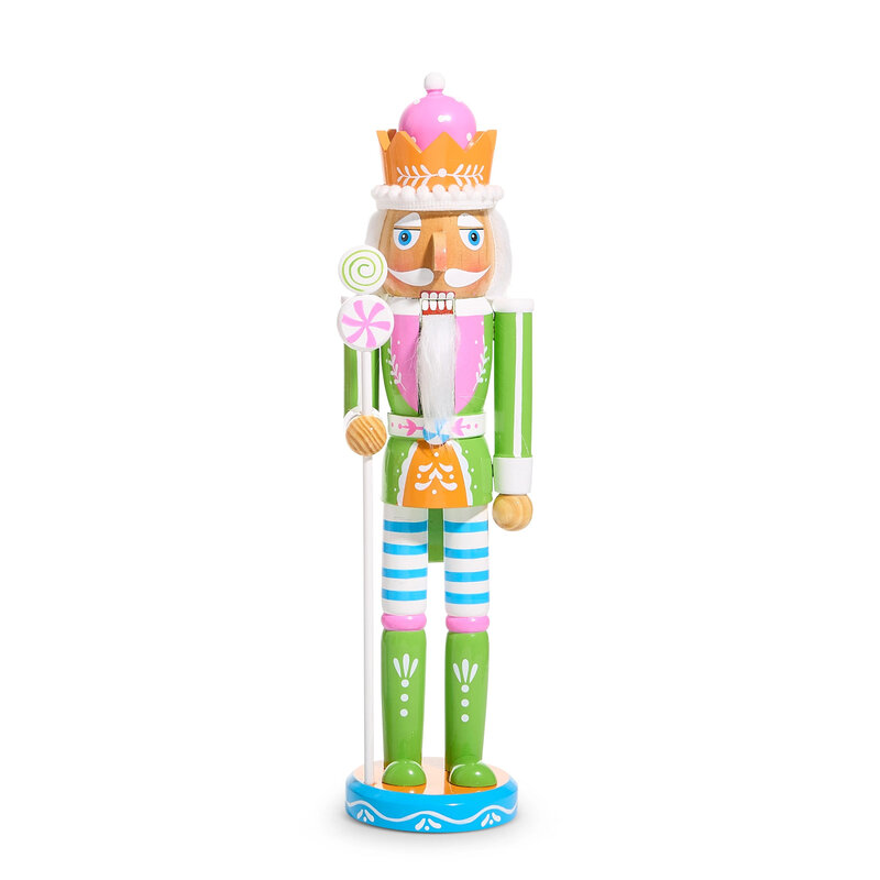 Raz Imports 15" Green Pastel Nutcracker