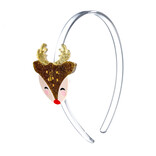 Lilies & Roses Reindeer Gold Headband
