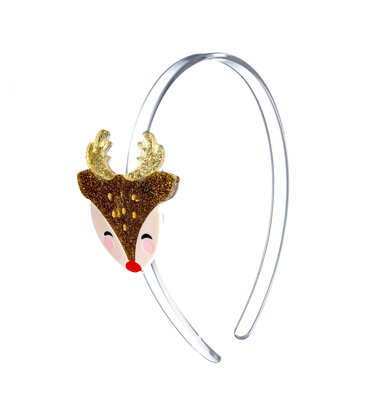Lilies & Roses Reindeer Gold Headband