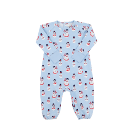 The Beaufort Bonnet Company TBBC Cassidy Comfy Crewneck Romper - Frosty Friends