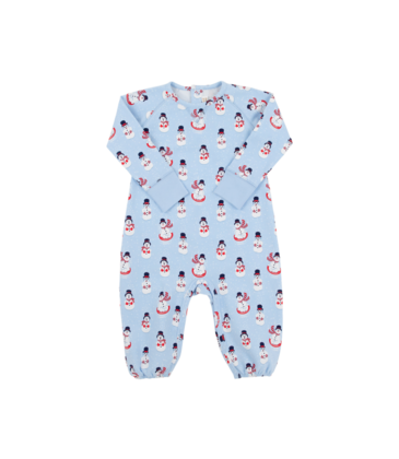 The Beaufort Bonnet Company TBBC Cassidy Comfy Crewneck Romper - Frosty Friends
