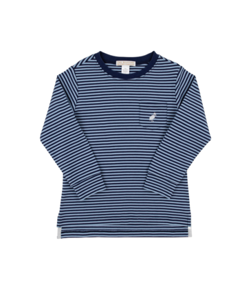 The Beaufort Bonnet Company TBBC LS Carter Crewneck - BB/NN Stripe