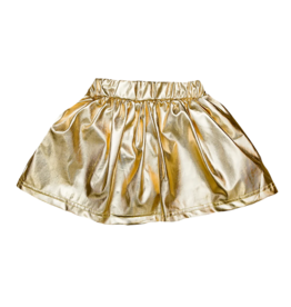 Belle Cher Belle Cher Gold Metallic Skort