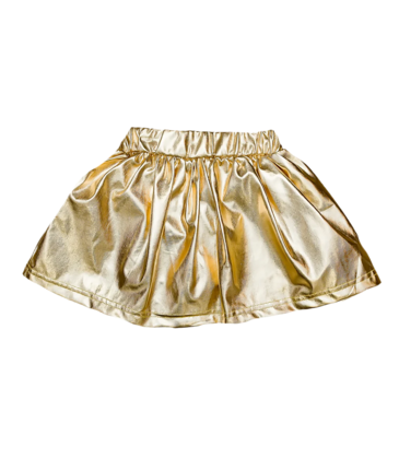 Belle Cher Belle Cher Gold Metallic Skort