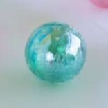 Glitterville Ripple Iridescent Ball Ornament