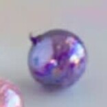 Glitterville Ripple Iridescent Ball Ornament