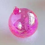 Glitterville Ripple Iridescent Ball Ornament