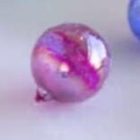 Glitterville Ripple Iridescent Ball Ornament