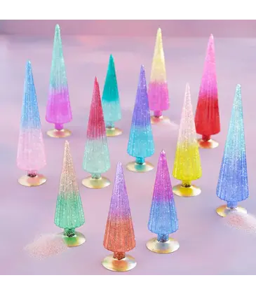 Glitterville Ombre Iridescent Fluted Tree