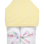 3 Marthas 3 Marthas Yellow Big Check Everykid Towel