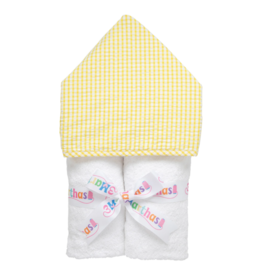 3 Marthas 3 Marthas Yellow Big Check Everykid Towel