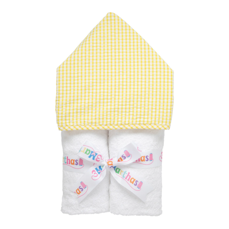 3 Marthas 3 Marthas Yellow Big Check Everykid Towel