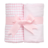 3 Marthas 3 Marthas Pink Basics Set of Two Burp Cloths