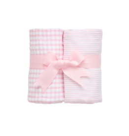 3 Marthas 3 Marthas Pink Basics Set of Two Burp Cloths