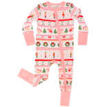 Angel Dear Angel Dear Zipper Romper - Sugar Plum Fairy