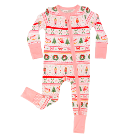 Angel Dear Angel Dear Zipper Romper - Sugar Plum Fairy