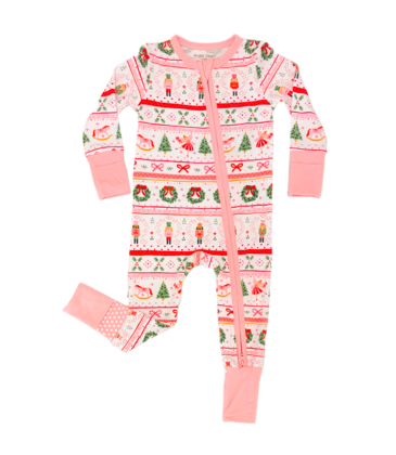 Angel Dear Angel Dear Zipper Romper - Sugar Plum Fairy