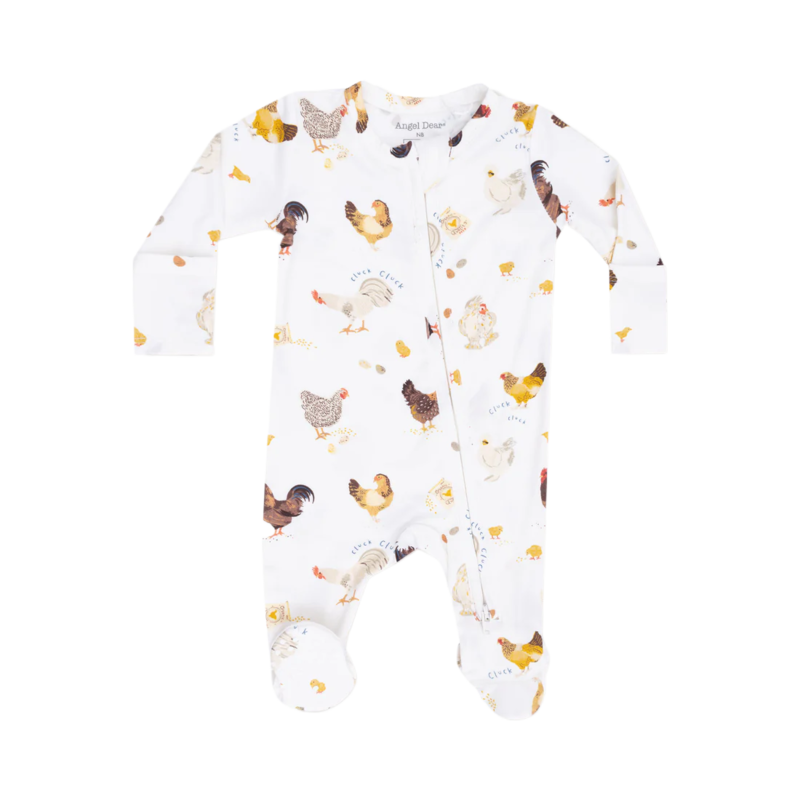 Angel Dear Angel Dear Zipper Footie - Collector Chickens