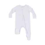 Angel Dear Angel Dear Zipper Footie - Stripe Classic Grey