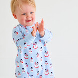 The Beaufort Bonnet Company TBBC Cassidy Comfy Crewneck Romper - Frosty Friends