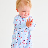 The Beaufort Bonnet Company TBBC Cassidy Comfy Crewneck Romper - Frosty Friends