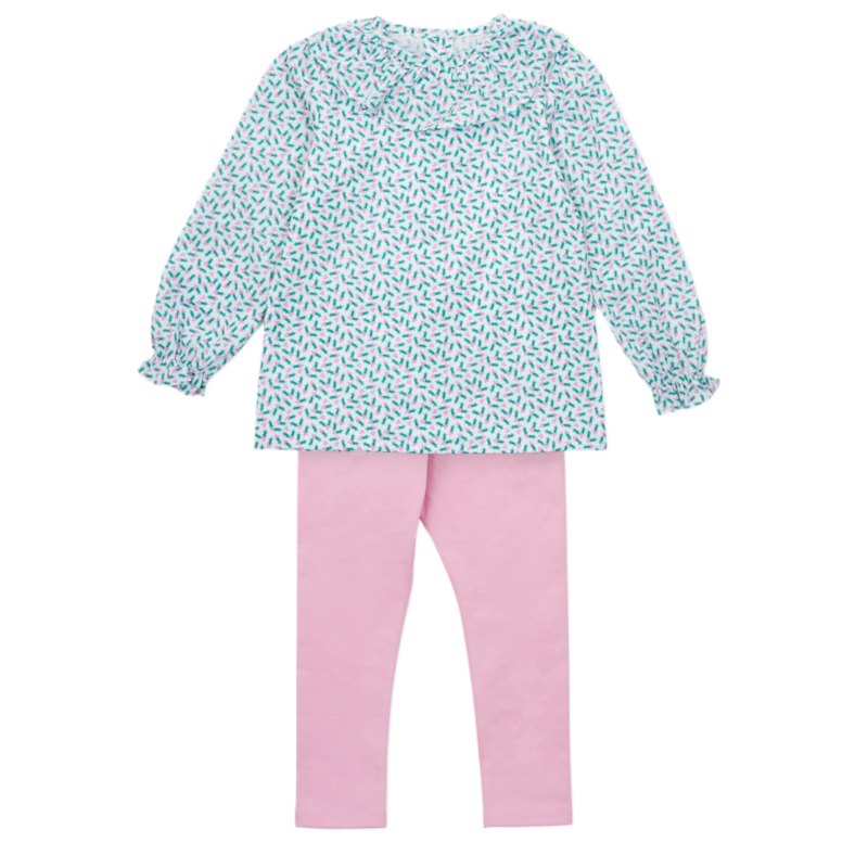 Lila + Hayes Lila + Hayes Emma Legging Set - Holly Holiday