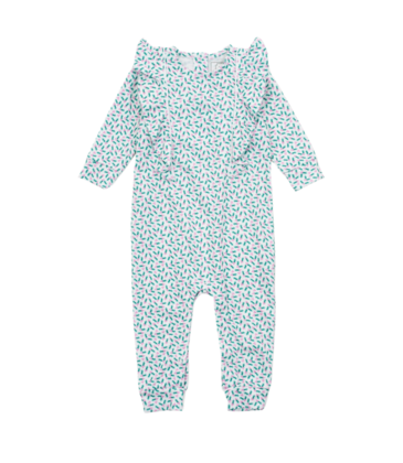 Lila + Hayes Lila + Hayes Evelyn Romper - Holly Holiday