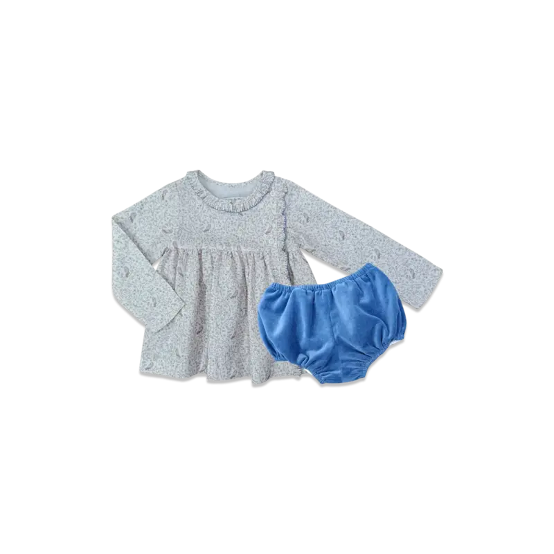 Percy & Tyne Percy & Tyne Bea Diaper Set - Fledgeling Floral