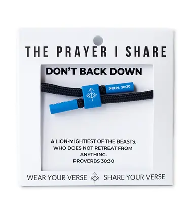 The Prayer I Share The Prayer I Share Don't Back Down Cord Bracelet