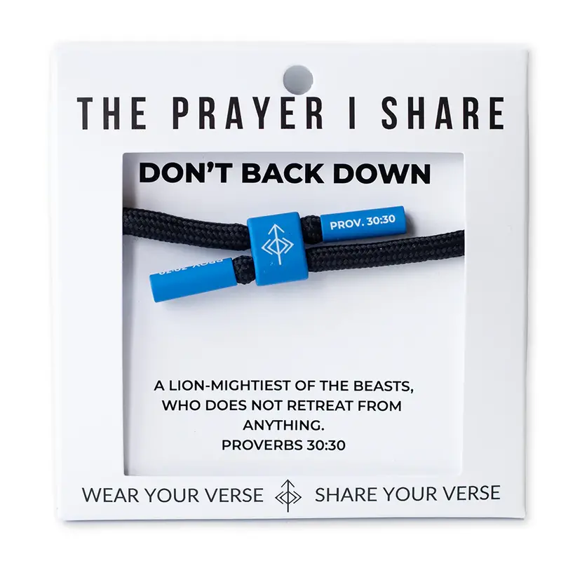 The Prayer I Share The Prayer I Share Don't Back Down Cord Bracelet