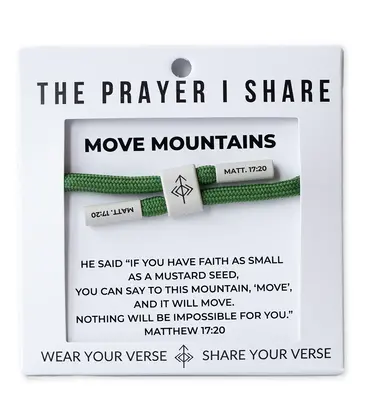 The Prayer I Share The Prayer I Share Move Mountains Cord Bracelet