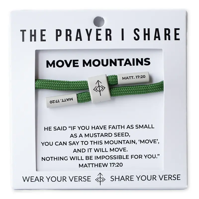 The Prayer I Share The Prayer I Share Move Mountains Cord Bracelet