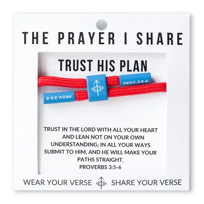 The Prayer I Share The Prayer I Share Trust His Plan Cord Bracelet
