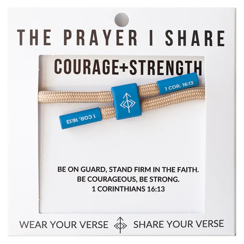 The Prayer I Share The Prayer I Share Courage + Strength Cord Bracelet