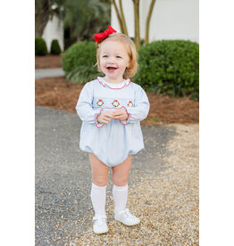 James & Lottie James & Lottie Wreath Sara Smocked Bubble