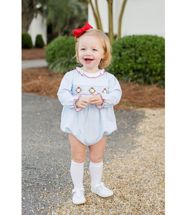 James & Lottie James & Lottie Wreath Sara Smocked Bubble