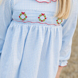 James & Lottie James & Lottie Wreath Sara Smocked Dress