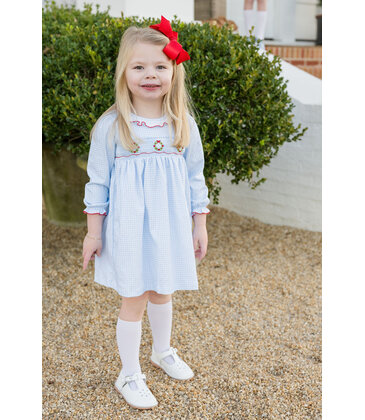 James & Lottie James & Lottie Wreath Sara Smocked Dress