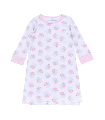 Magnolia Baby Magnolia Baby Santa Baby Pink Nightdress