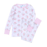 Magnolia Baby Magnolia Baby Santa Baby Pink Long Pajamas